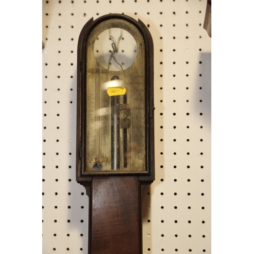 123 - A 19th century mahogany stick barometer for restoration