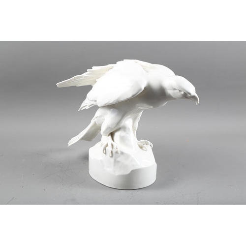 6 - A Passau porcelain model of an eagle, modelled by Carl Graser 12