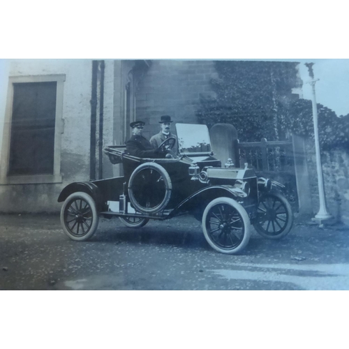 13 - Ford 1903 - Manchester Bodied Cars. A folder of mostly postcards and postcard size images, most peri... 