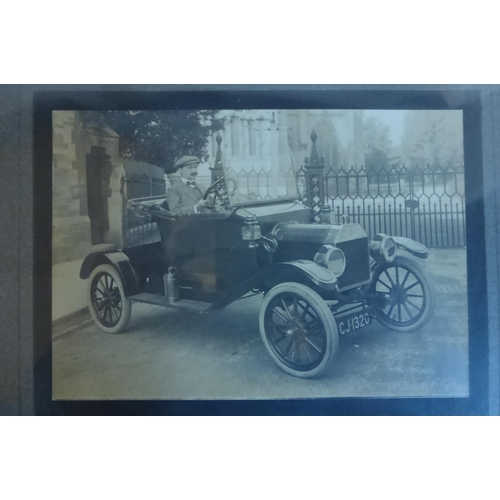 13 - Ford 1903 - Manchester Bodied Cars. A folder of mostly postcards and postcard size images, most peri... 