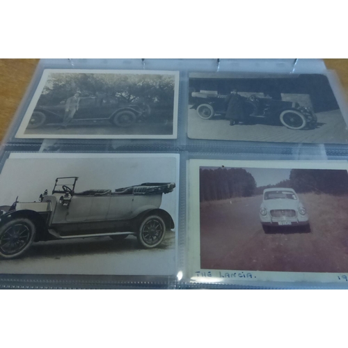 19 - Various Motor Cars. An album of motor car makers beginning with 'L', mainly postcards and postcard s... 