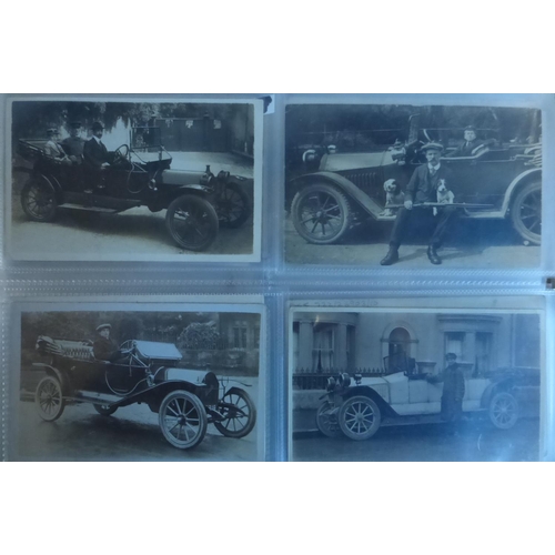 20 - Various Motor Cars. An album of motor car makers beginning with 'H' and 'I', mainly postcards and po... 