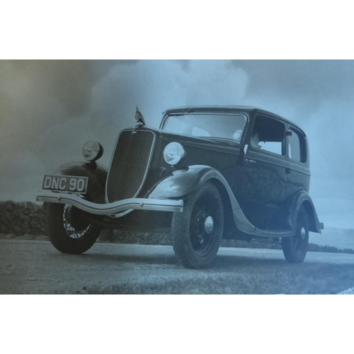 21 - Ford Model Y 1932 - 1937. A folder of mostly postcards and postcard size images, most period, some s... 