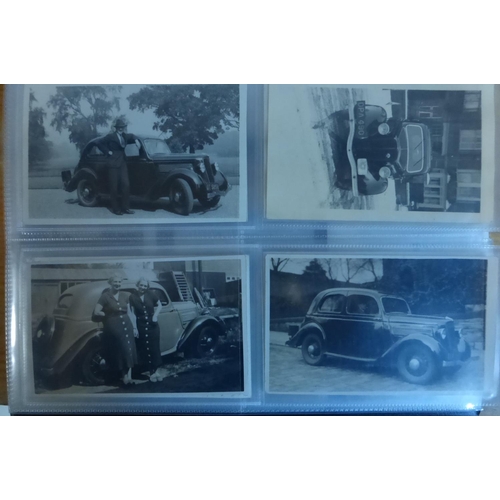 21 - Ford Model Y 1932 - 1937. A folder of mostly postcards and postcard size images, most period, some s... 