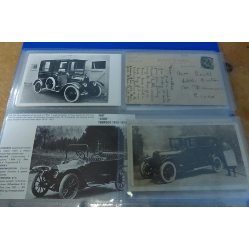 27 - FIAT - Vintage Period and Later. A folder of mostly postcards and postcard size images, most period,... 