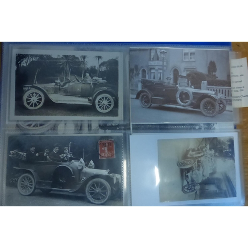 29 - Various Motor Cars. An album of motor car makers beginning with 'D'. Mainly postcards and postcard s... 