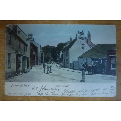 32 - Domestic and Street Scene Postcards. A large box with both early monochrome scenes and later colour ... 