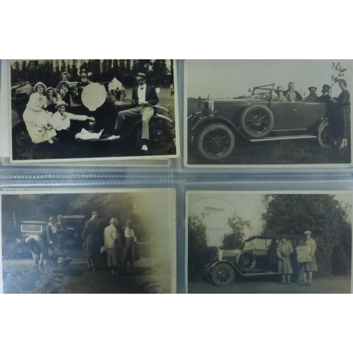 41 - Morris 1920s - 1930s. An album of mostly postcard size images, some good promotional photographs, so... 