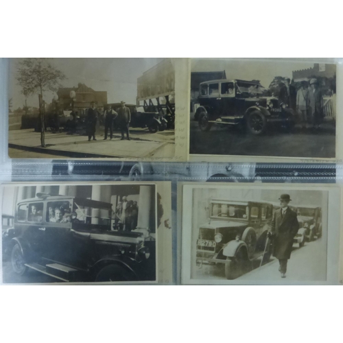 41 - Morris 1920s - 1930s. An album of mostly postcard size images, some good promotional photographs, so... 