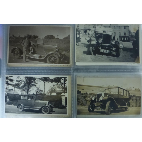 41 - Morris 1920s - 1930s. An album of mostly postcard size images, some good promotional photographs, so... 