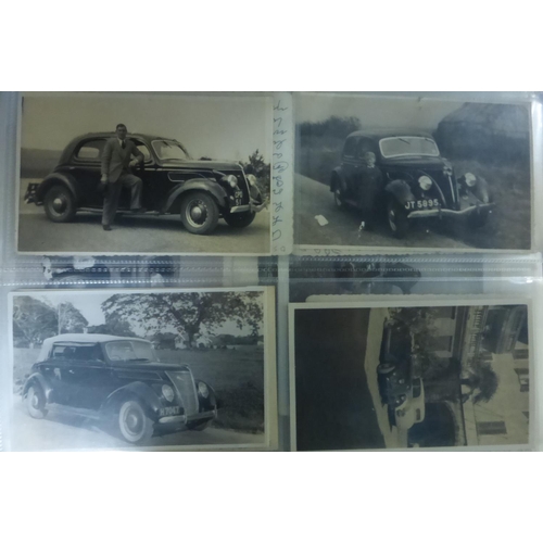 45 - Ford V8, Vans and 1950 Models. An album of postcards, postcard size photographs, end prints and othe... 