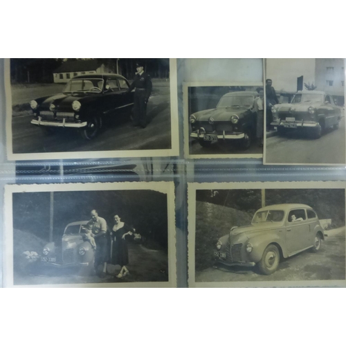 45 - Ford V8, Vans and 1950 Models. An album of postcards, postcard size photographs, end prints and othe... 