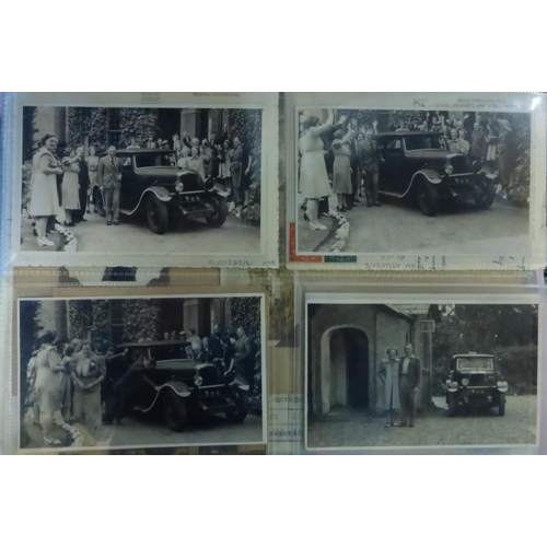 46 - Alvis 1920s - late 1930s. An album of postcards, postcard size photographs, end prints and other ima... 