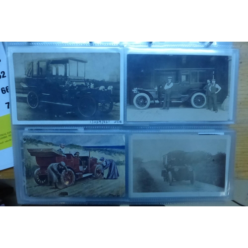 55 - Daimler 1905 - 1930s. An album of postcards and larger images, some with text and postage cancelatio... 