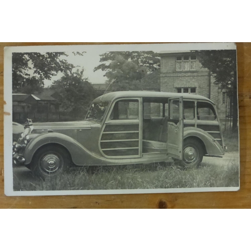 56 - Riley 1899 - 1969. An album of monochrome postcards and photographs of various sizes, end prints, so... 