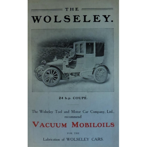 75 - Wolseley Veteran - 1930s. An album of monochrome postcards, many photographs, various sizes, end pri... 