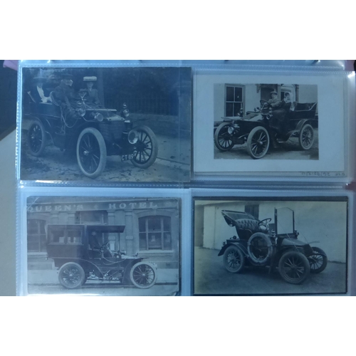 75 - Wolseley Veteran - 1930s. An album of monochrome postcards, many photographs, various sizes, end pri... 