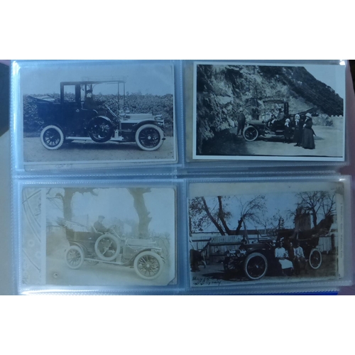 75 - Wolseley Veteran - 1930s. An album of monochrome postcards, many photographs, various sizes, end pri... 