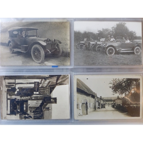 80 - Postcard Assortment. An album of unsorted monochrome postcards, many photographs of various sizes, e... 