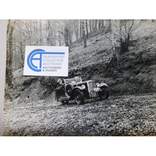 83 - Competition Motoring. An album of monochrome postcards, of both UK and foreign events, hill climbs, ... 