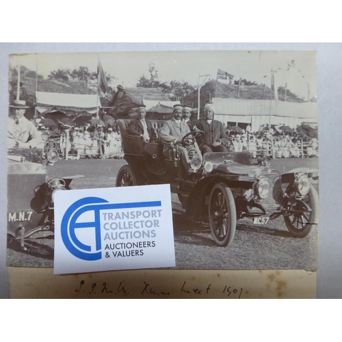 83 - Competition Motoring. An album of monochrome postcards, of both UK and foreign events, hill climbs, ... 