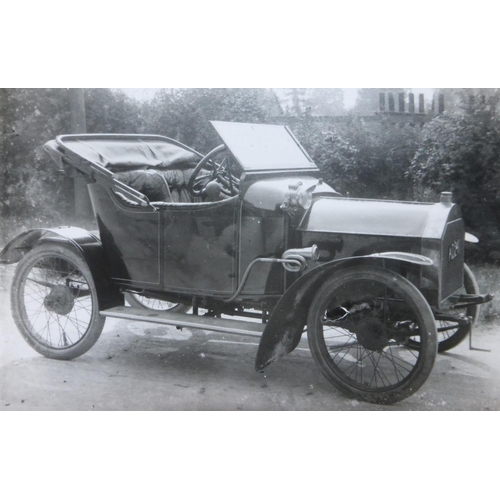 85 - Family Groups & Motorcycles. An album of monochrome postcards and many photographs, various size... 