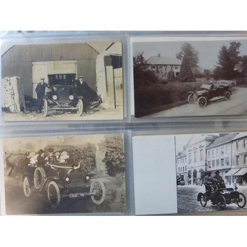 94 - A Postcard and Motor Car Assortment. Postcards, photographs, various sizes, all in good or better co... 