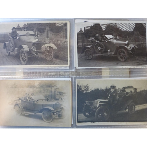 94 - A Postcard and Motor Car Assortment. Postcards, photographs, various sizes, all in good or better co... 