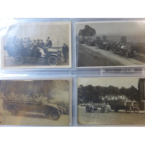 98 - An Album of Commercial Vehicle Postcards, and some similar sized photographs and copy photographs, B... 