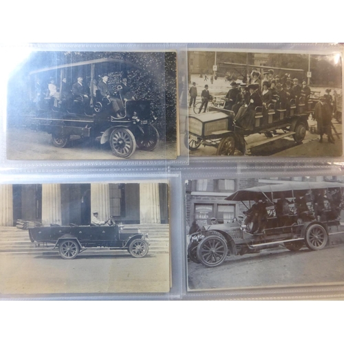 98 - An Album of Commercial Vehicle Postcards, and some similar sized photographs and copy photographs, B... 