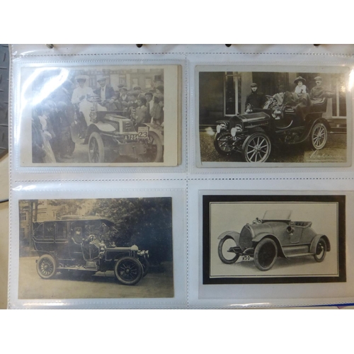 99 - A Postcard and Photograph Assortment. Postcards, photographs, various periods, motorcycles and motor... 