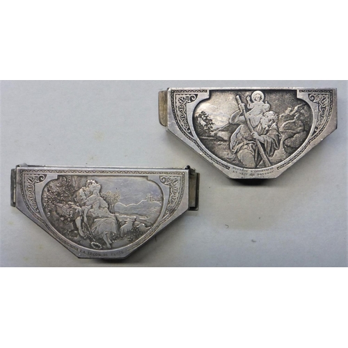 170 - Veteran Ash Trays. A complementary and matched pair of ash receptacles, of the type mounted in limou... 