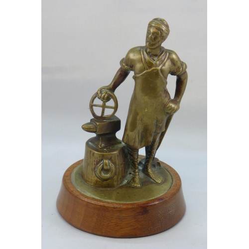 185 - A Vulcan 'Blacksmith' Mascot. An early example, mounted on a display base, good detail and patina. 1... 