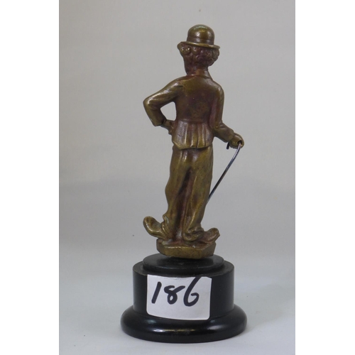 186 - A Charlie Chaplin Character Mascot, with good detail and patina, vintage period, probably made by Au... 