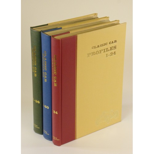 130 - Classic Car Profiles, being hardbound volumes containing Profiles 1-24, 25-60 and 61-96 respectively... 