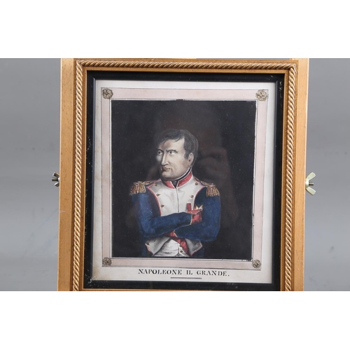 256 - A 19th century watercolour portrait of 