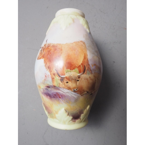 13 - An early W Moorcroft bulbous vase, 4 3/4