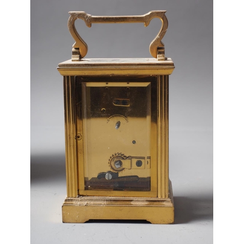 149 - A Mappin and Webb brass cased carriage clock, 5