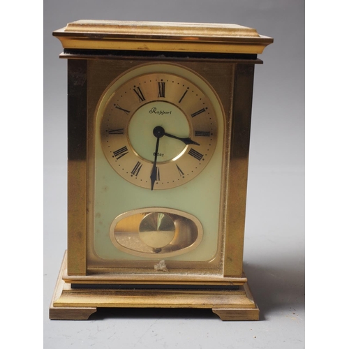 149 - A Mappin and Webb brass cased carriage clock, 5