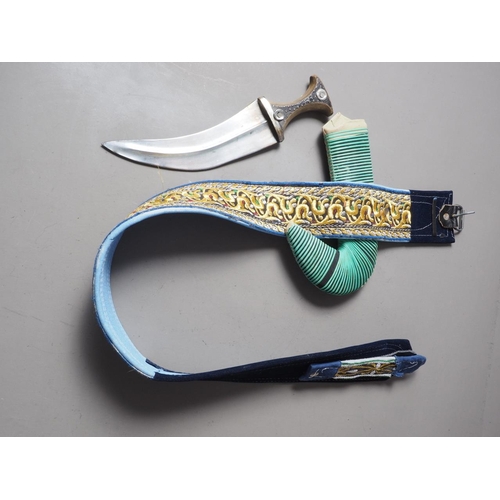 234 - An Islamic Yemeni Jambiya with ceremonial sash and sheath