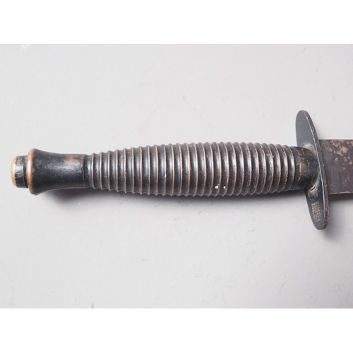 247 - A post WW2 Fairbairn-Sykes commando fighting knife, stamped 