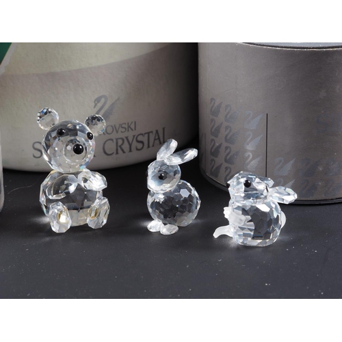 32 - A collection of Swarovski animals, rabbits, hare, koala, panda, mice, etc, mostly in original boxes ... 