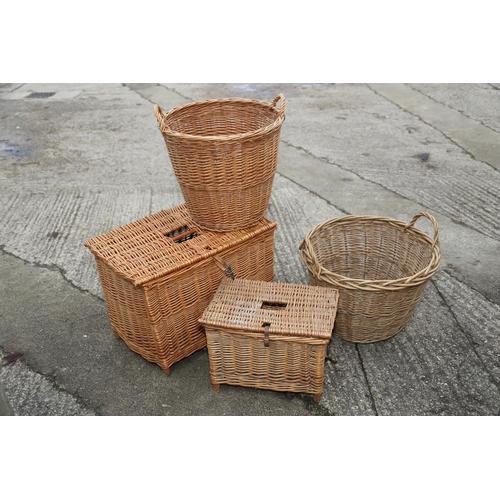 230 - A wicker fisherman's creel, 24 1/2