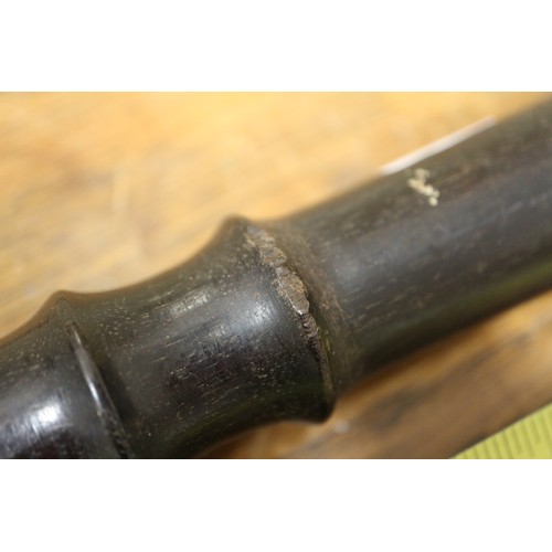 237 - A turned hardwood truncheon, 15 1/2