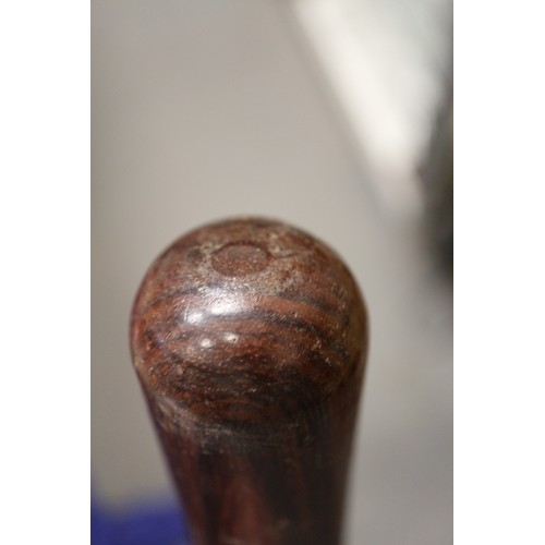 237 - A turned hardwood truncheon, 15 1/2