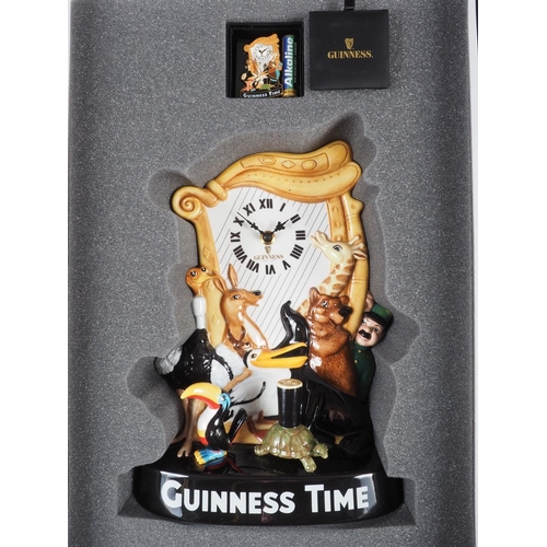 243 - A Royal Doulton Limited Edition Guinness 250th Anniversary clock, number 298, in original box, with ... 