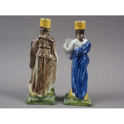 28 - A pair of early Pratt classical figures, 