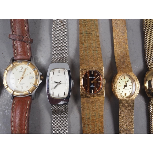 362 - Nine lady's wristwatches, mostly with bracelets