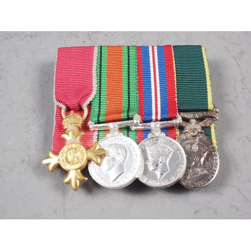 381 - An Imperial Service Order, in fitted box, a matching miniature, a group of WWII medals, various othe... 