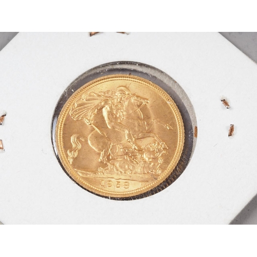 382 - A gold sovereign, dated 1958